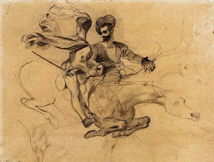 Eugene Delacroix Illustration for Goethe's Faust China oil painting art